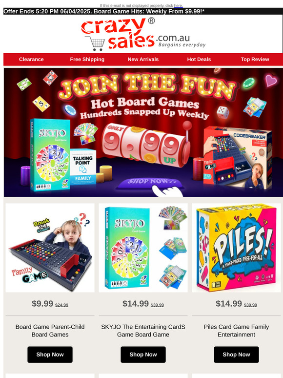 Board Game 🎉 Hits: Weekly From $9.99!*