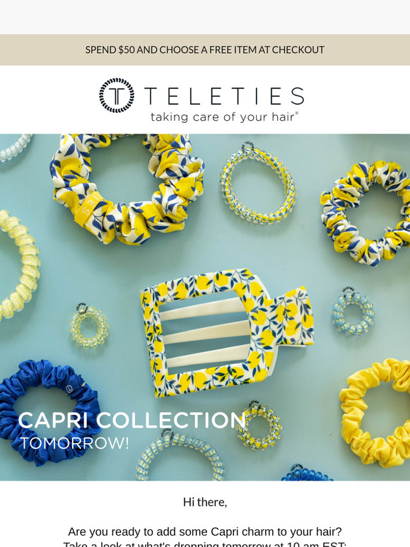 Launching Tomorrow: Capri Collection! 🍋