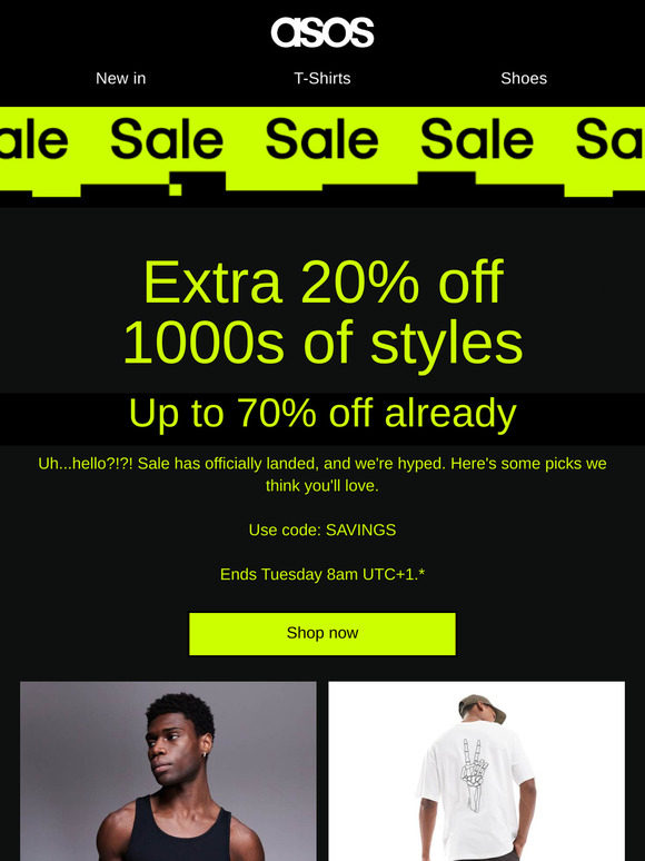 —, the up-to-70%-off Sale is here!