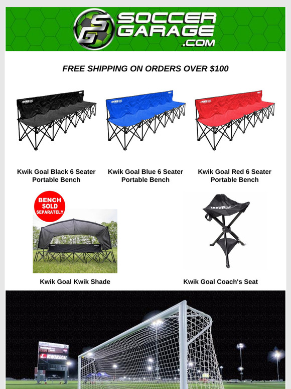 Portable Benches and Goals | Everything You Need For Spring Soccer
