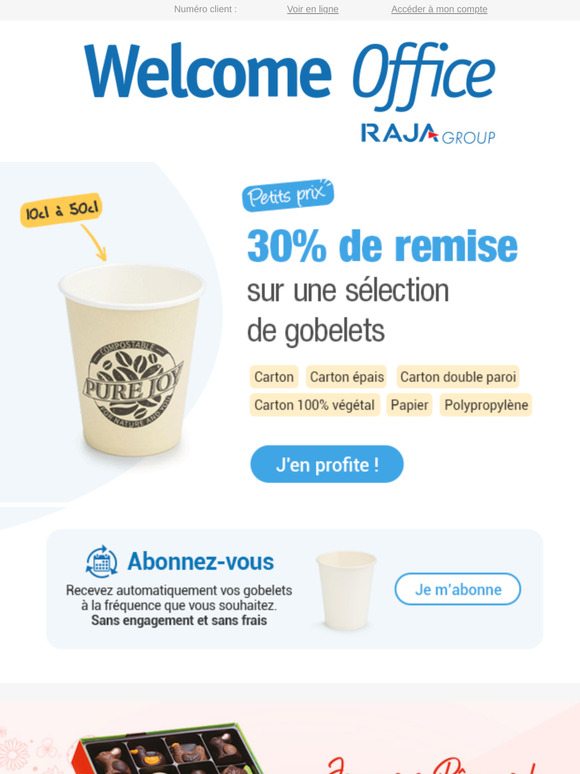 Gobelets : un large choix à petits prix