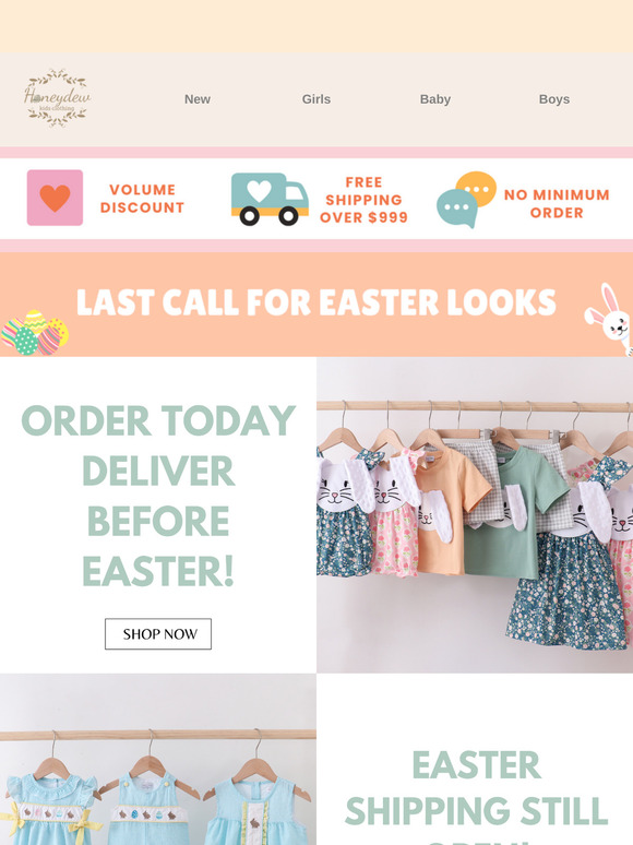 🐣 Order Today, Deliver Before Easter!