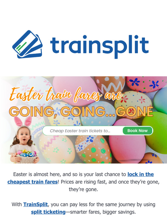 LAST CHANCE: Cheap Easter Train Tickets Selling Fast! 🚆