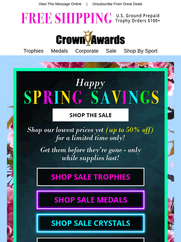 Up to 50% Off Spring Deals