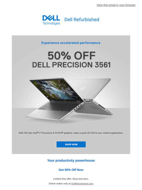 50% Off Precision 3561 Laptop 💻