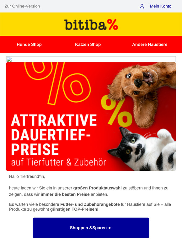 👍 Futter- und Zubehör-Angebote zum kleinen Preis!