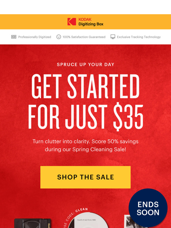 Spring into 50% OFF Savings at KODAK Digitizing
