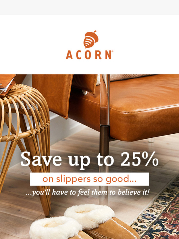 Save up to 25% on slippers so good...