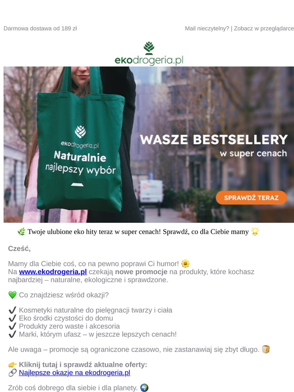 🌿 Twoje ulubione eko hity teraz w super cenach! Sprawdź, co dla Ciebie mamy 🌟
