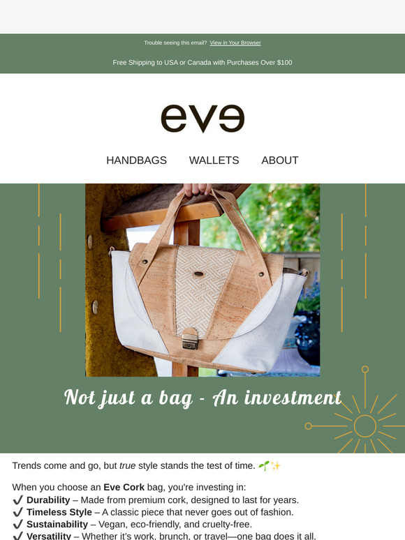 Not Just a Bag—An Investment in Style & Sustainability