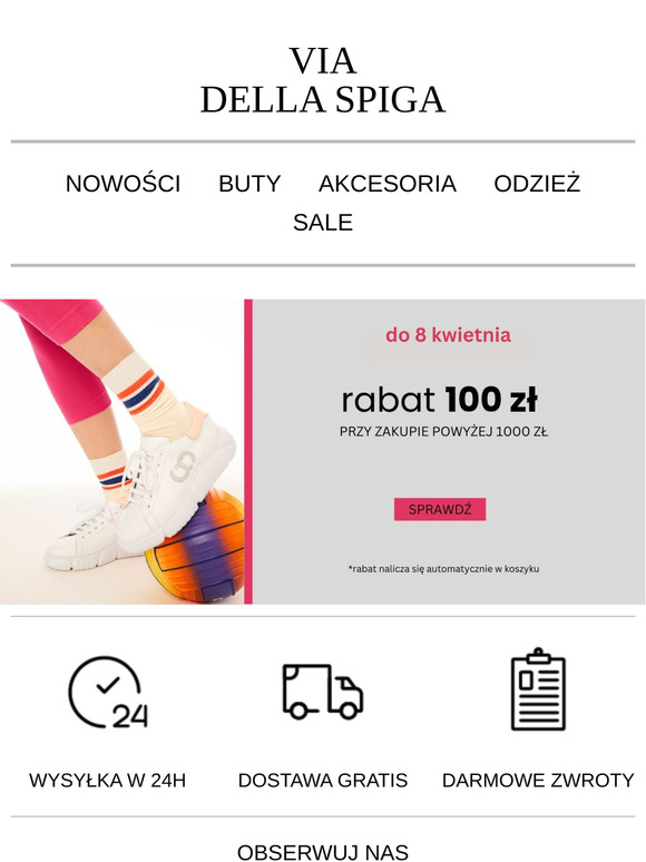 RABAT 100 zł  ! Skorzystaj do 8 kwietnia >>>