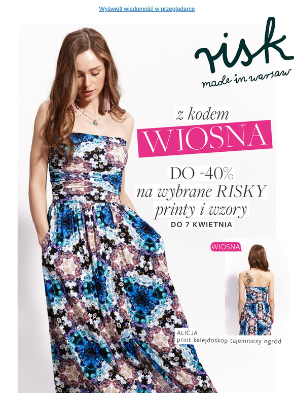💌 Do -40% na wybrane risky PRINTY I WZORY 🌸🎠🧡