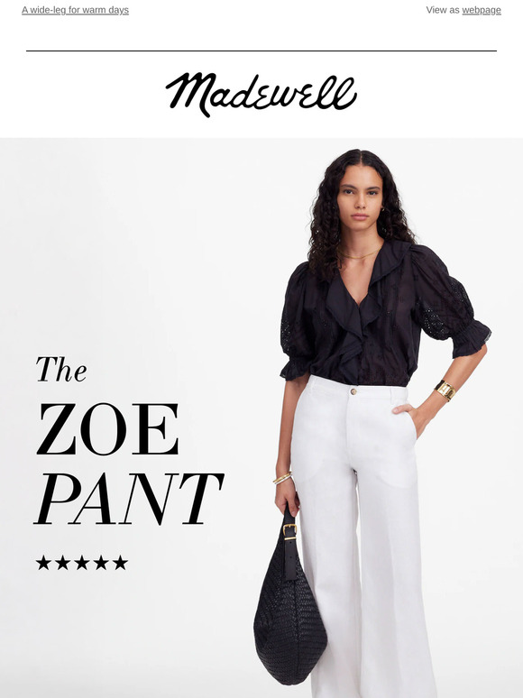 New in linen: the Zoe Pant