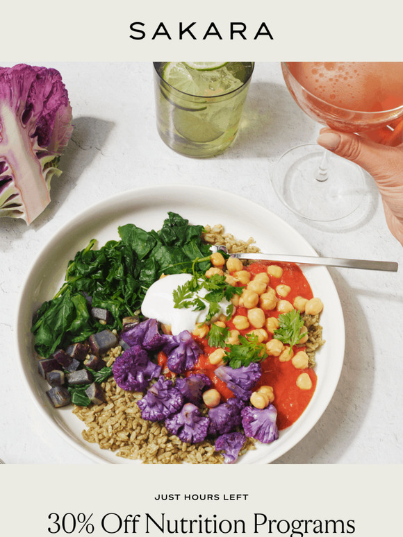 Ends Today: 30% Off Nutrition Programs