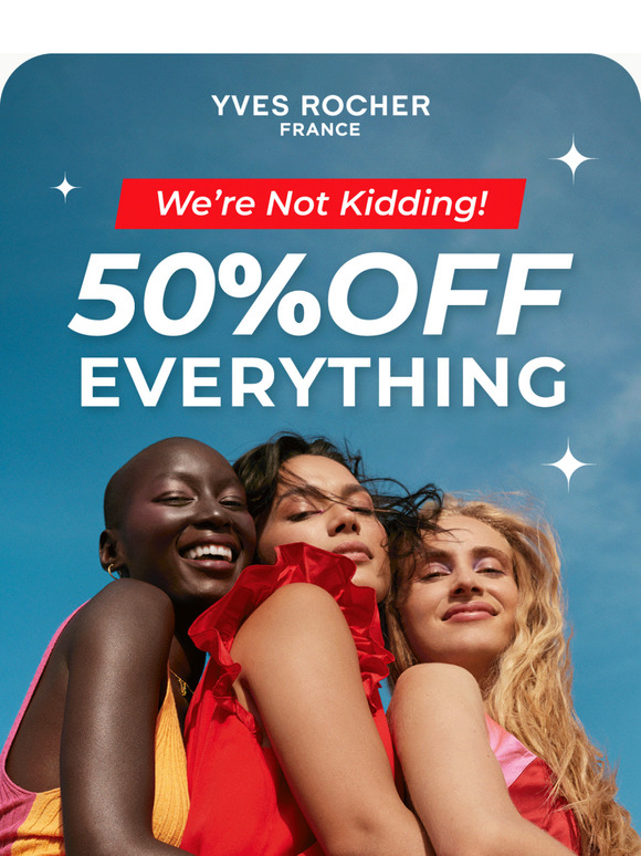 50% OFF Sitewide
