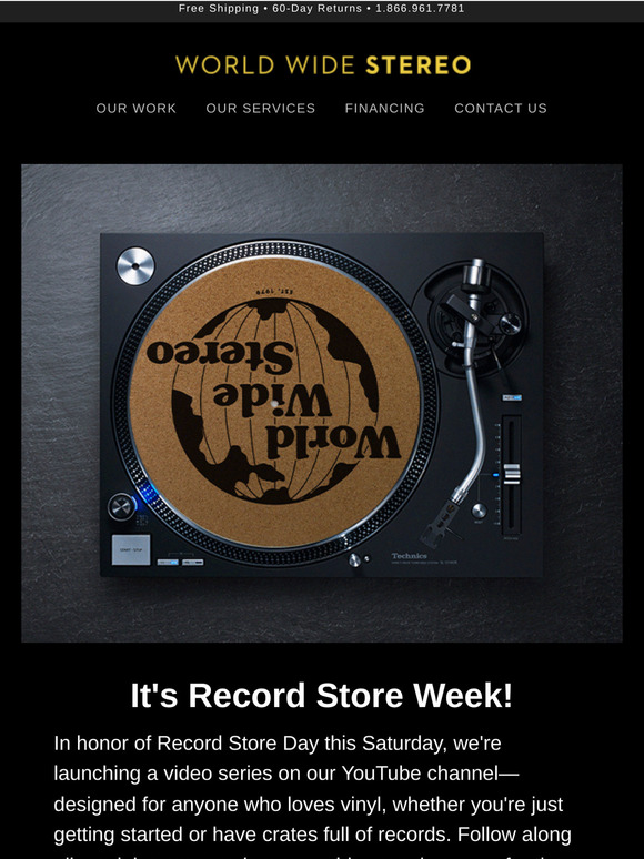 It's Record Store Week at World Wide Stereo! 🎶