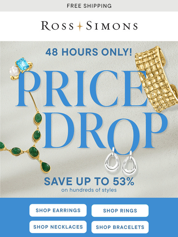 Temps are rising…but prices are dropping! Save up to 53% on 100s of fine jewelry styles