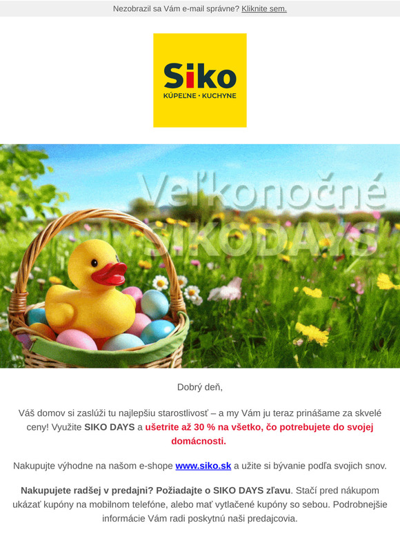🥚Veľkonočné SIKODAYS sú tu