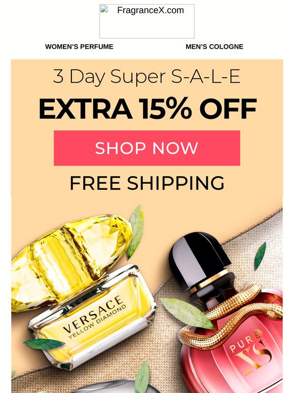 3 Days Only Extra 15% Off 💸