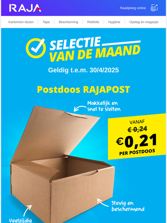 📦 Profiteer nu tijdelijk van 10% extra korting op onze bruine postdozen