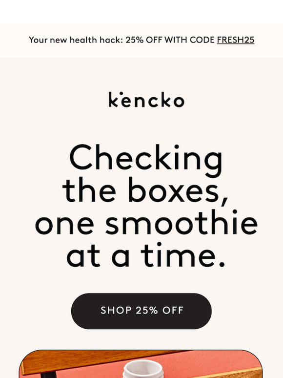 checking the boxes, one smoothie at a time