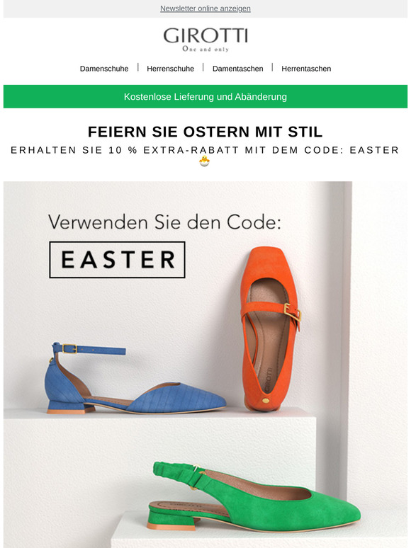 🌸 Exklusive Oster-Rabatte auf maßgefertigte Schuhe von Girotti!