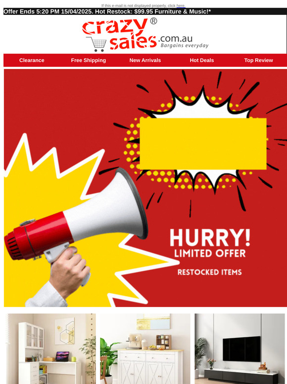Hot 🌟 Restock: $99.95 Furniture & Music!*