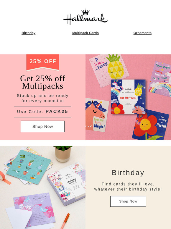 25% Off All Multipacks