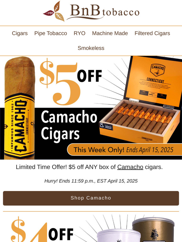 Weekly Deals + New Cigarillos