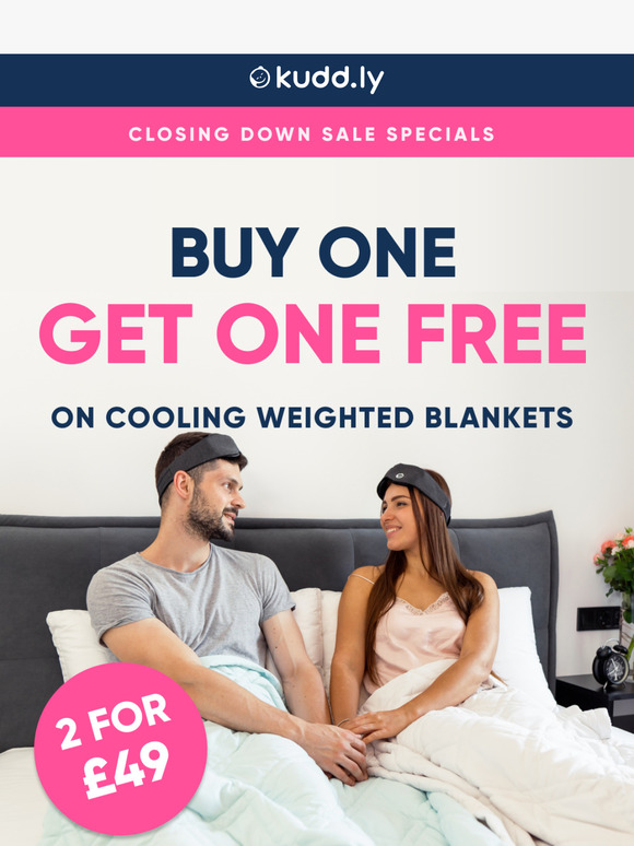 Buy one, get one FREE: Cooling Weighted Blankets ❄️
