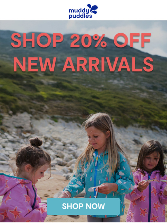 Be April Shower Proof: 20% OFF New Arrivals! ☔
