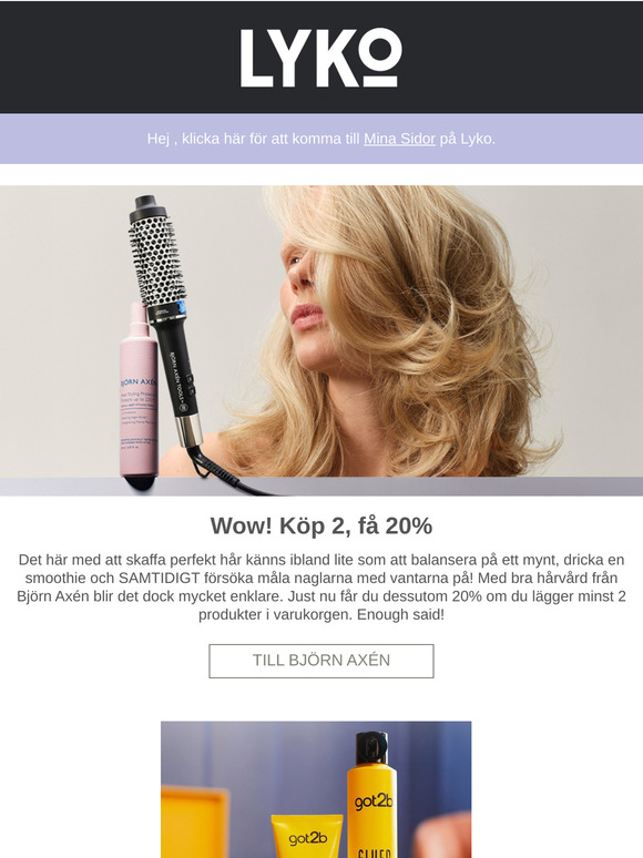 Unna dig 2, få 20% på Björn Axén 🤑