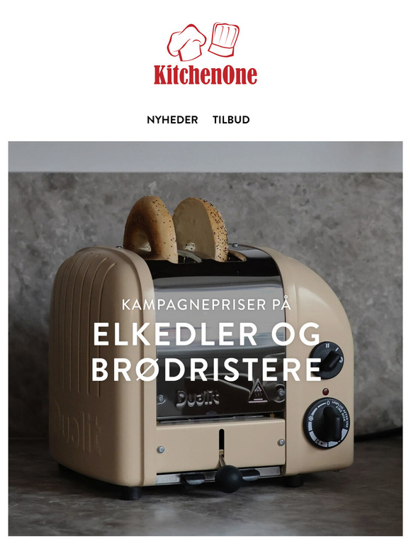 Kampagnepriser på elkedler og brødristere!