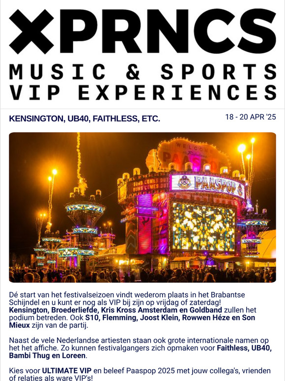 Paaspop, Formule 1 en Padel