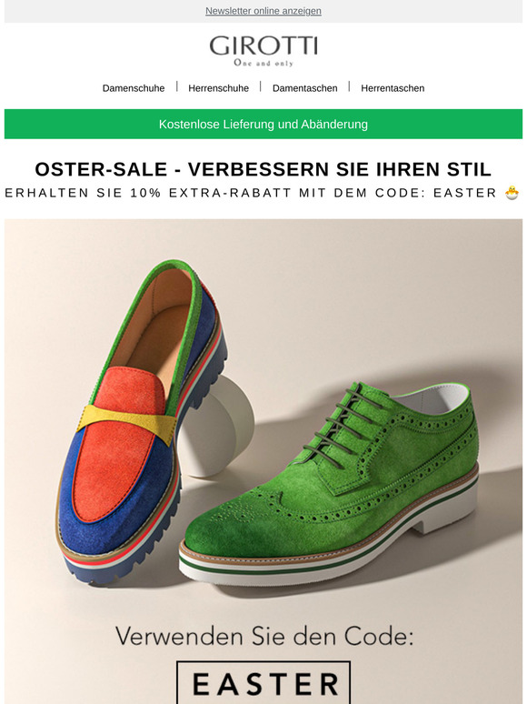 Oster-Sale – Verbessern Sie Ihren Stil mit maßgefertigten Schuhen 👞