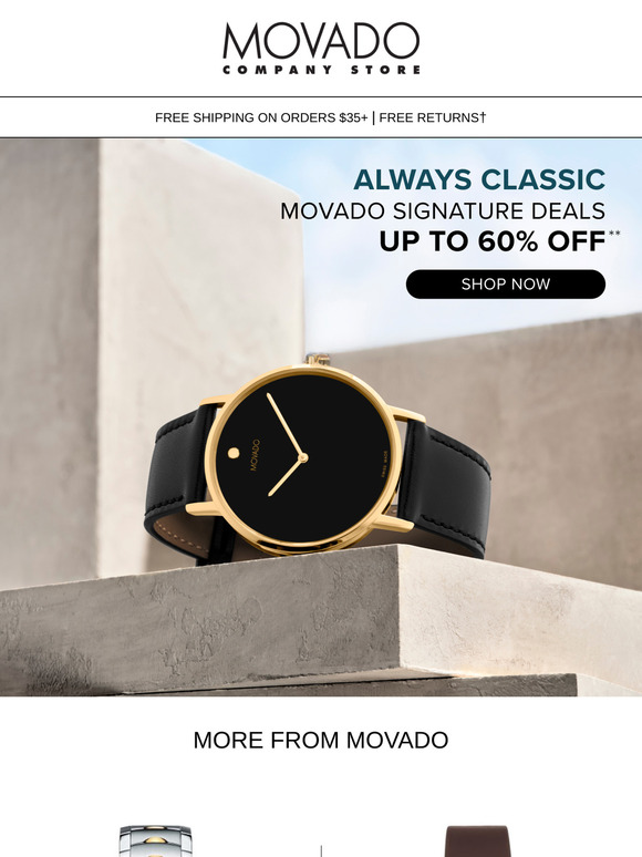 Up to 60% Off Movado Must-Haves