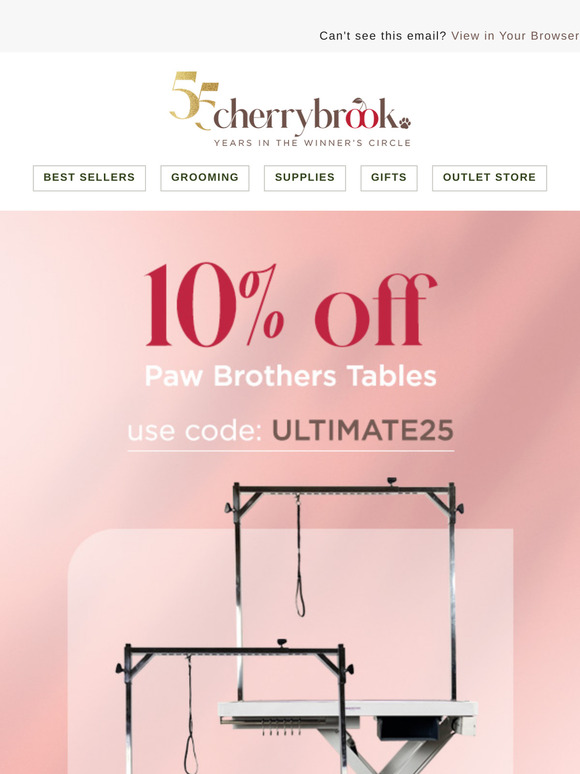 Last Chance to Save on Grooming Tables 🐶⏳