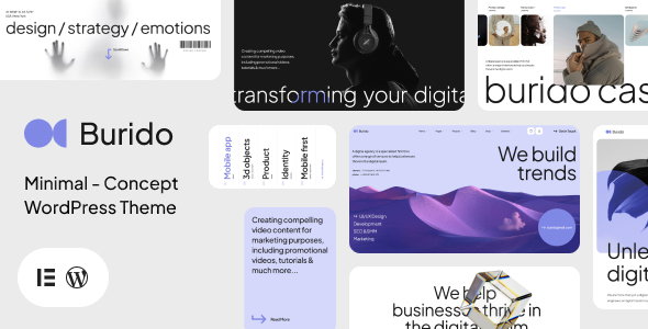 Burido — Minimal Multipurpose WordPress Theme