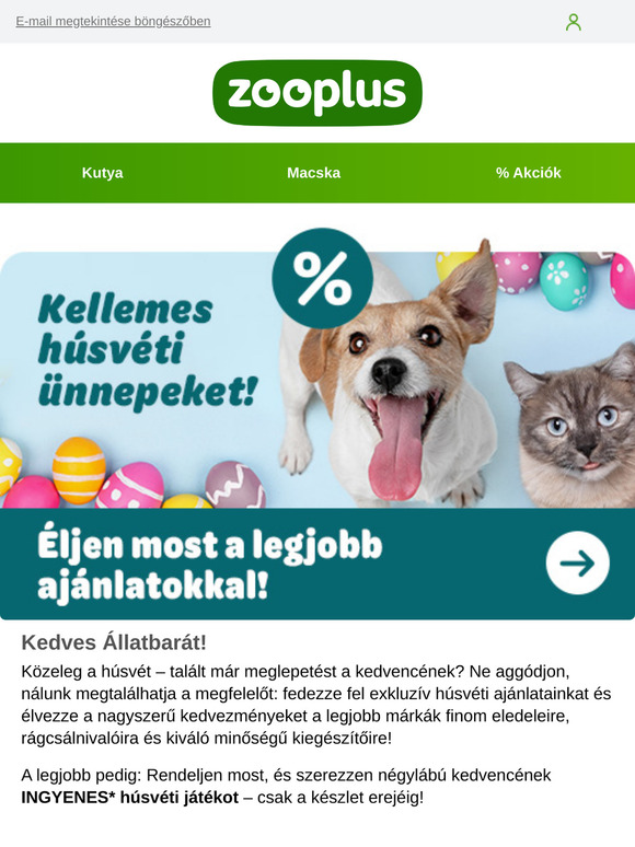 Húsvéti ajánlatok: Akár 20% kedvezmény! 🐣