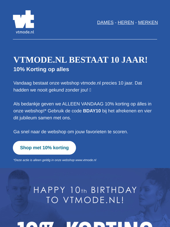 ALLEEN VANDAAG 10% korting op alles!
