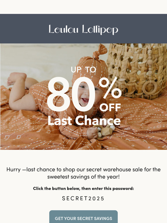 Last Chance For Up to 80% Off! ⏰