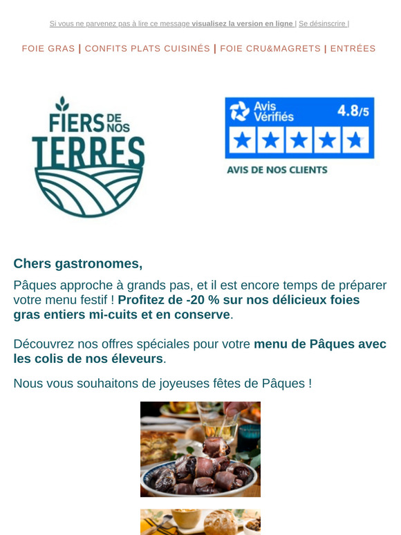 Il est encore temps de commander pour Pâques !