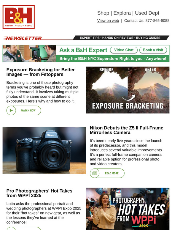 Exposure Bracketing Tips, Nikon's New Z5 II Mirrorless Camera, Hot Takes from WPPI & More!