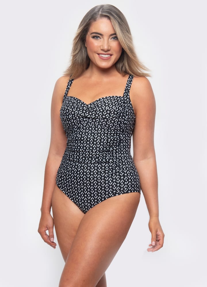 Image of Chlorine Resistant One Piece Swimsuit Leaf Bud