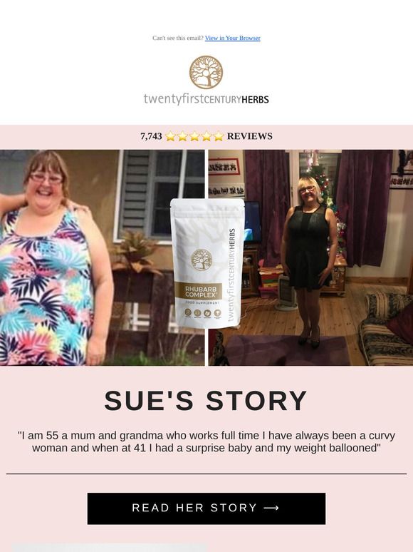 Sue's Experience With Rhubarb Complex®
