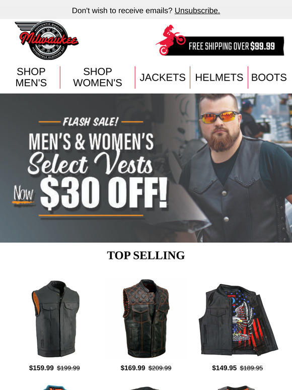 😍FLASH SALE : Select Vest Get $30 Off💞