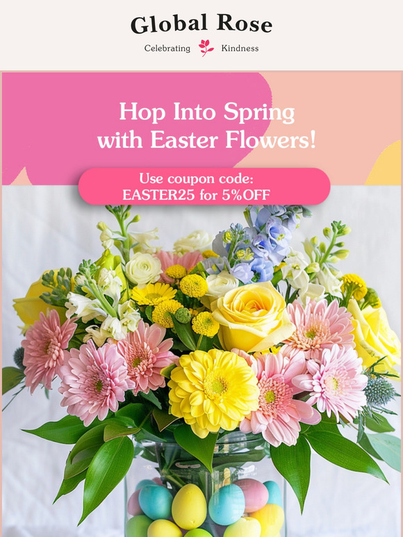 Hop into Spring with Easter Flowers! 💐