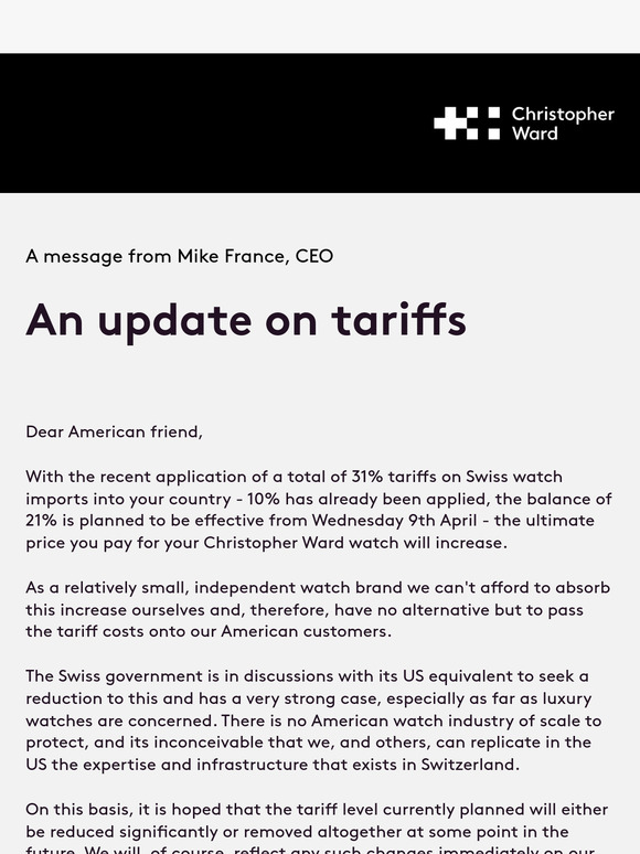 A message from Mike France, CEO