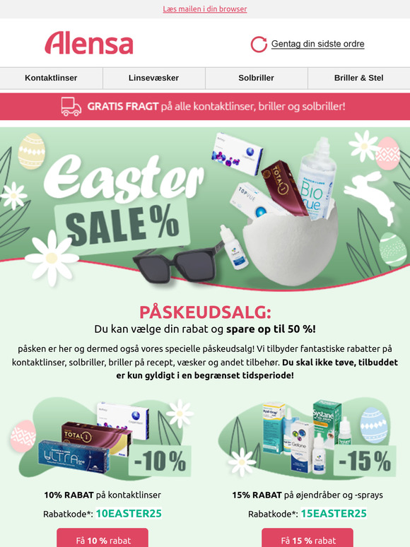 🐇 Påskerabatter er her. Du kan spare op til 50 %.