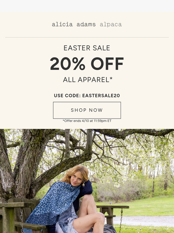 Easter Sale 🐰 Enjoy 20% Off